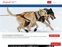 Tablet Screenshot of kingmikdogsledtours.com